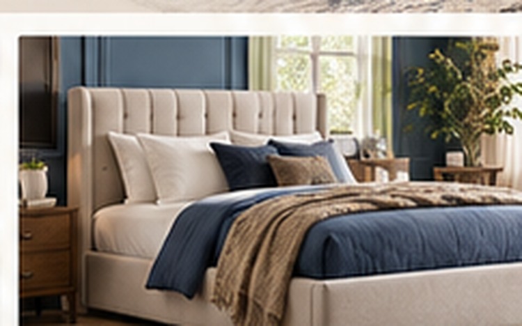 Comfortable upholstered bedroom setting
